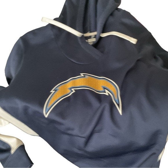 Team Apparel Los Angeles San Diego Charger Blue Hoodie Pullover Cap Hat Sz XXL - Picture 11 of 12
